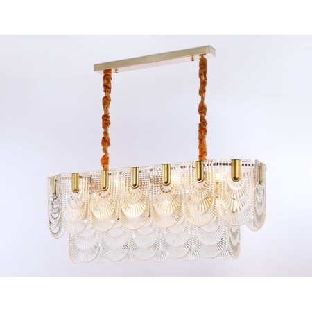 Crystal chandelier with Ambrella Light, Traditional, Tr5389, E27, Color Gold-4