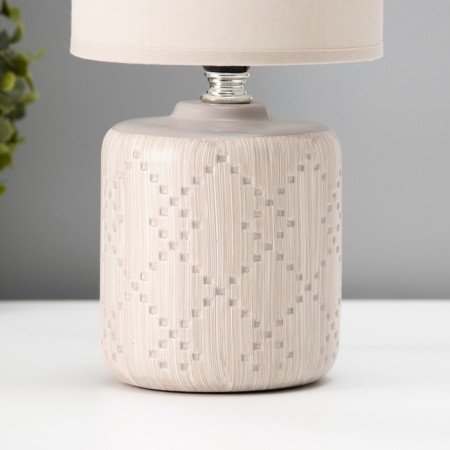 Traffic lamp with lampshade Risalux "Merida", E14, 40 W, beige, 13 × 13 × 28 cm-3