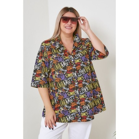 Female shirt, size 70, black color