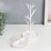 Casket with a stand for jewelry plastic "tree" white 14x36.5x14 cm