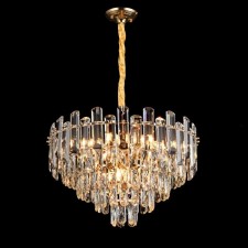 Crystal chandelier Gerhort G21090/10GD+CL, 10x40W, E14, 106x55x55 cm, Golden color