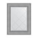 Mirror with engraving in the baguette frame, silver chain mail 88 mm, 57x74 cm