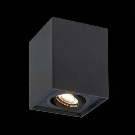 Ceiling lamp ST LUCE. ST109.407.01. 1x50 W, GU10, 10x10x12.3 cm, black color-1