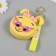 A keychain wallet with a carbine, strap Silicon "Bunny with glasses" 3.5x9x9 cm