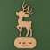 New Year's desktop decor "Deer" 6.9 x 4.3 x 13.7 cm