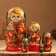 Matryoshka 5 puppet "Nadia" berries, 17-18cm, manual painting.