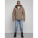 Male winter jacket, size 52, brown color