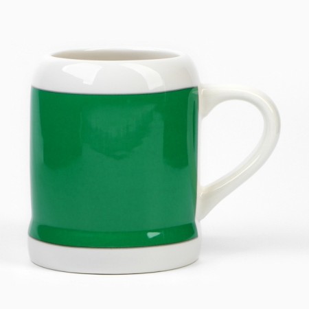 Ceramic beer mug "Real man", 600 ml, white color-3