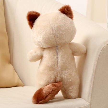 Soft toy "cat", 30 cm, beige color-2
