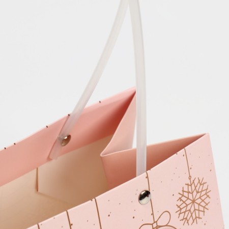 Moisture -resistant package for flowers "Magic", 24 x 12 x 12 cm, New Year-6