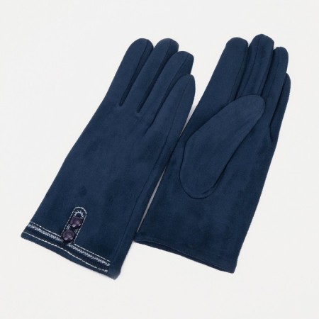 Gloves are female, dimensionless, without insulation, blue color