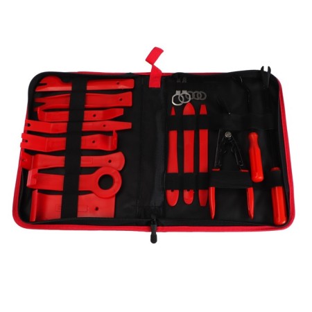 A set of instrument for plastic, 19 items, in a bag