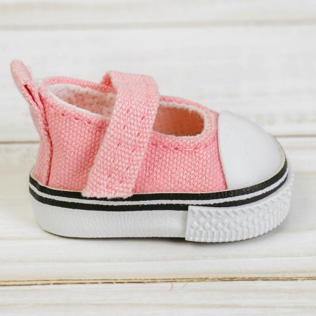 Half-cards for dolls, sole length 5 cm, pale pink color-1