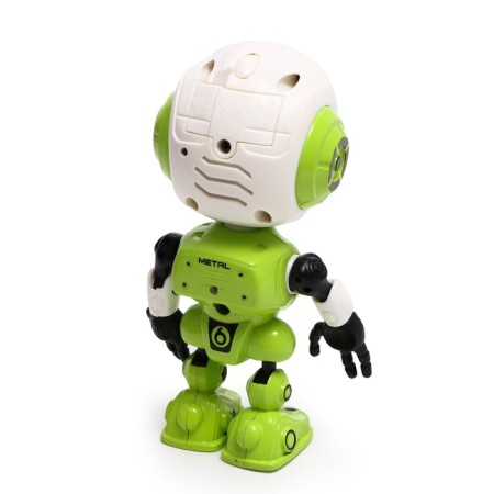 The Smartbot robot reacts to touch, light and sound effects, green colors-3
