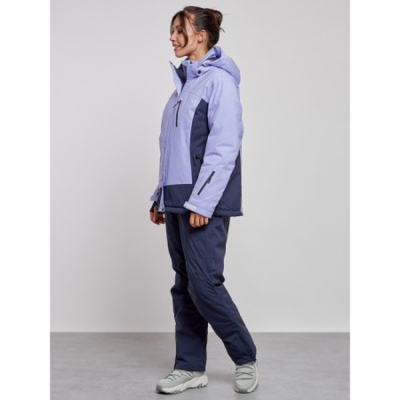 Ski costume female, size 54, purple color-1