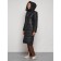 Coat insulated winter female, size 50, black color
