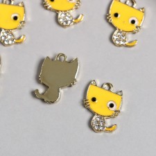Decor for creativity metal, enamel, rhinestones 