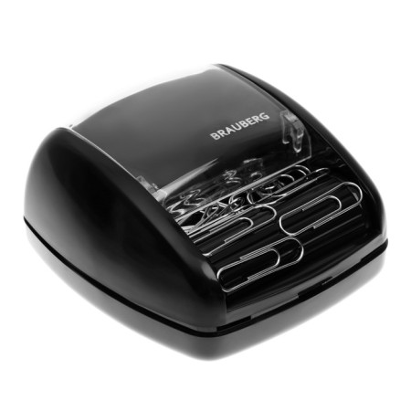 Scraper magnetic with 30 paper clips, roller feed mechanism, black-4