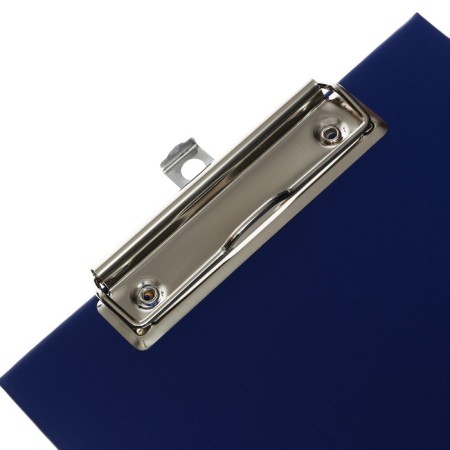 A tablet with a clamp A5, 245 x 175 x 3 mm, covered with high -quality boumvinyl, blue color (clipboard)-4