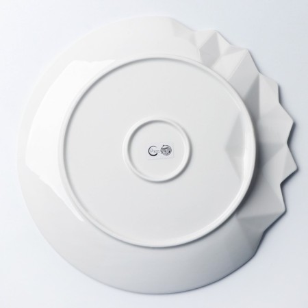Ceramic Iceberg ceramic plate, white, 27 cm, white color-6