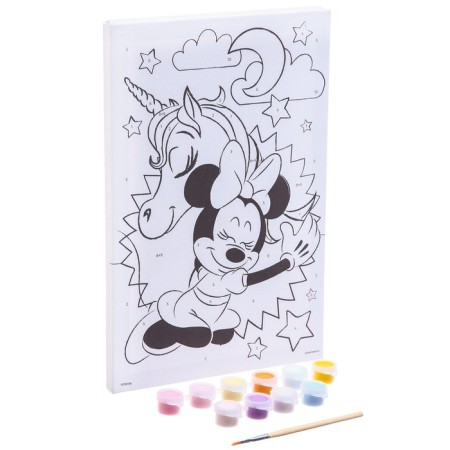 Picture on numbers for children, 20x30 cm, Minnie Mouse and unicorn-5