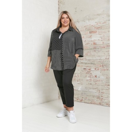 Female trousers, size 58, black color