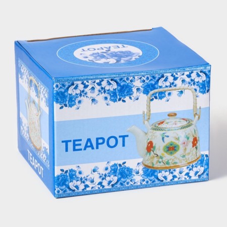 Hot teapot "Blue Dragon", 900 ml, with metal sieve-8