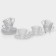 Service Tea of ​​glass "Volcano", 12 items: 6 cups 180 ml, 6 saucer d = 14 cm