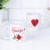 Sublimation mug "beloved sister" heart, with application