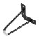 Furniture support Cappio OP06, h = 150mm, d = 8 mm.11*11, matte black color