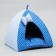 House-vigvam "Tenderness", 40 x 40 x 37 cm, calico, blue