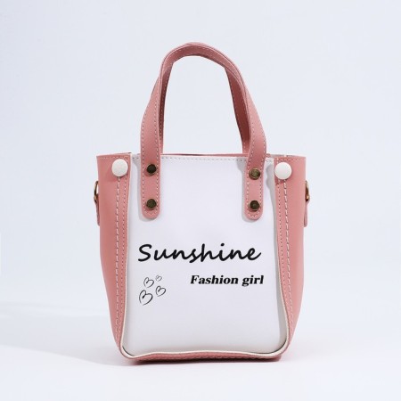 Bag Female Tout with zipper, pink color