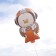 Foil ball 23 "" Duckling-cosmonaut ", with a wand