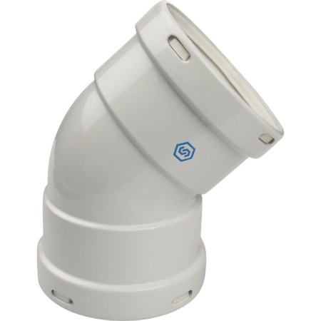 The chimney element Stout SCA-0080-020045, divert 45 ° mm, DN80-2