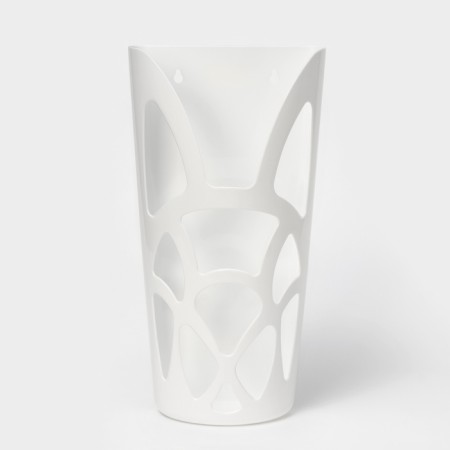 Basket for bags, 18 × 9 × 35 cm, white color-1