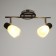 Economic light of Kira 2x60W E14, chrome/black 43x12x21 cm