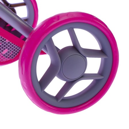 Stroller for dolls, winter-summer, 2 in 1, with carrying, basket, handle is regulated, metal frame-9