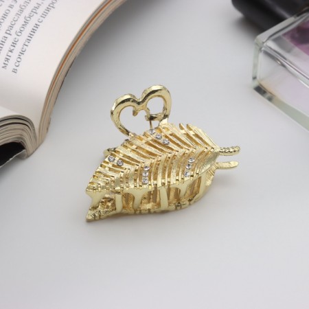 Hair crab "Leila" sheet, 5 cm, gold