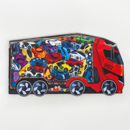 Puzzle-heading "Red truck"-5