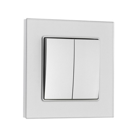 Sin -GLOSSY GLASS, 10 A, 2 keys, hidden, glass, silver-1