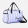 Sports bag with lightning, 2 external pockets, a long belt, lilac/white color
