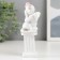 Polystone souvenir "Snowty angel in a pink wreath on the column" MIX 10.8x4.7x4.7 cm