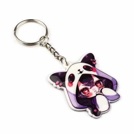 Key keychain "Girl", 4.2 x 9.9 cm-1