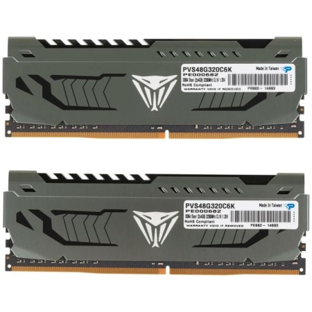 RAM Patriot Memory DDR4 8GB (2x4GB) 3200MHz Viper Steel (PVS48G320C6K)-1