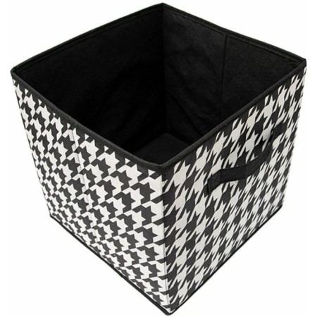 Corps cube for storage "Petit", 30x30x30 cm, black and white-1