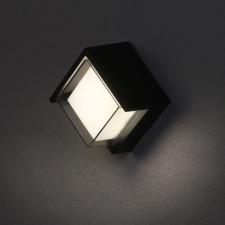 Facade lamp “City”, FSD-037, 5 W, 4000K, square, IP65, 220 V, plastic, black-1
