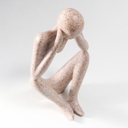 Souvenir Polystone "Abstraction - I do not hear anything" Sand 25x13 cm-5