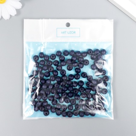 Beads for creativity tree "Blue" D-0.8 cm, set of 20 g-3
