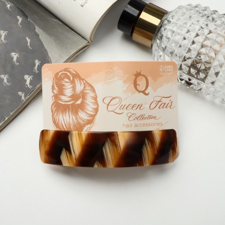 Halfish hair clip "Night colors" 9 cm, mix-3