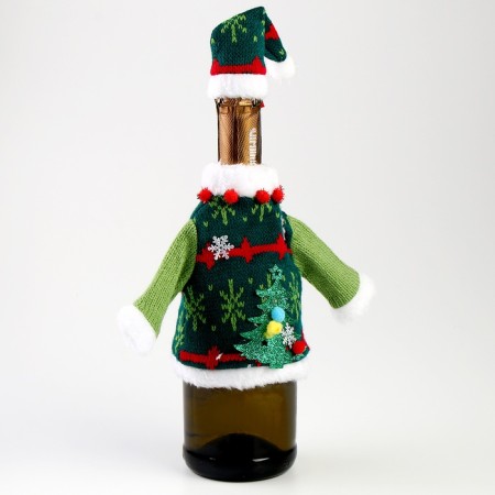 New Year! Clothing for a bottle "Christmas tree"-1